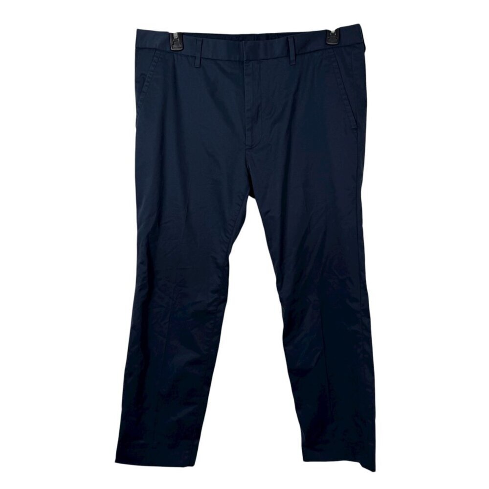 Bonobos Weekday Warrior Monday Blue Slim Dress Pants Trousers Men's 36 HEMMED